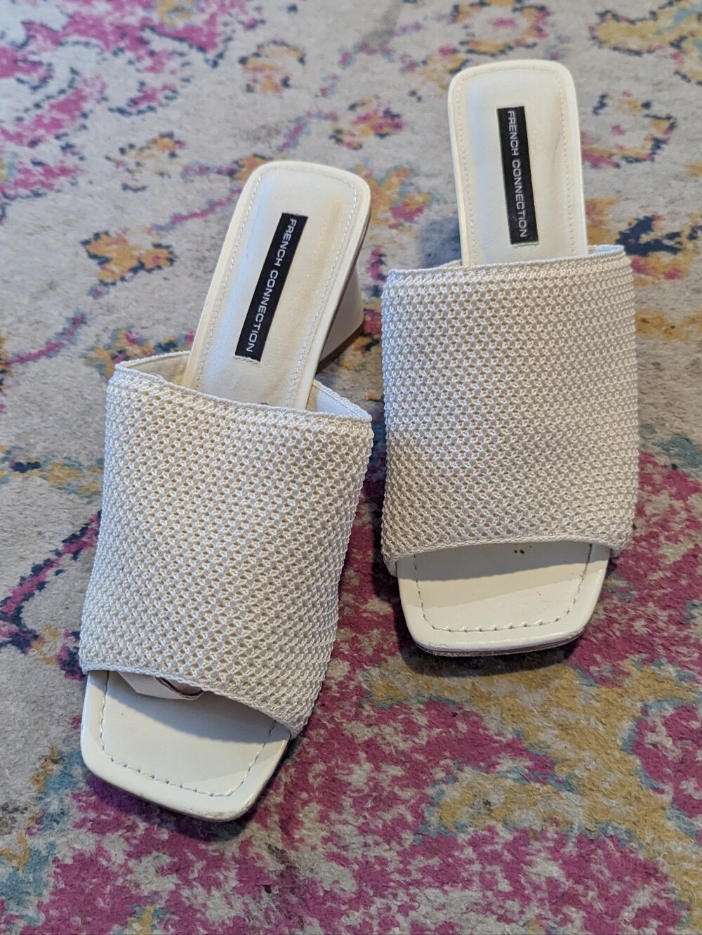 White French Connection Mule